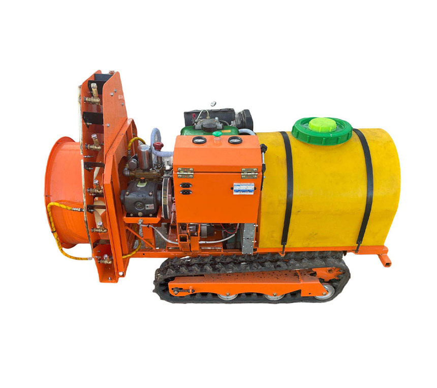 Remote Control Orchard Sprayer With Crawler Self Propelled RC Robot Pesticide Spraying Machine for Agriculture
