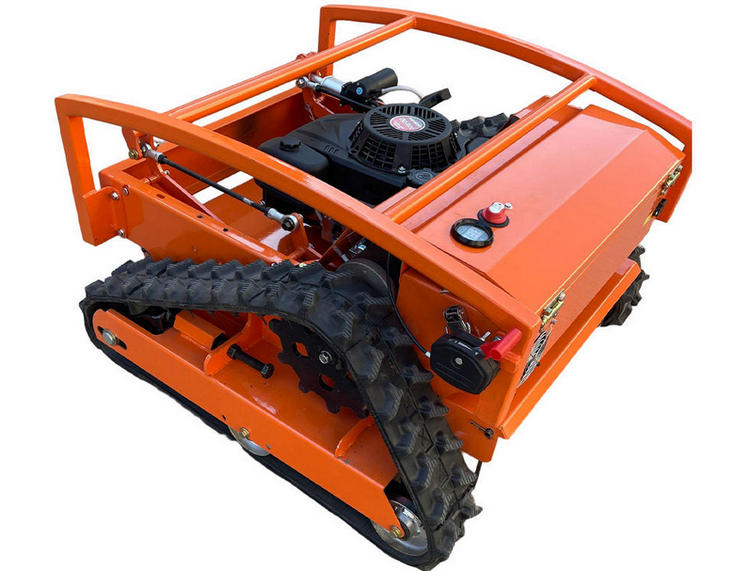 Multifunctional Remote Control Crawler Mini Lawn Mower Robot Small Robotic Garden Lawn Mower for Wasteland Mower on Road Slope