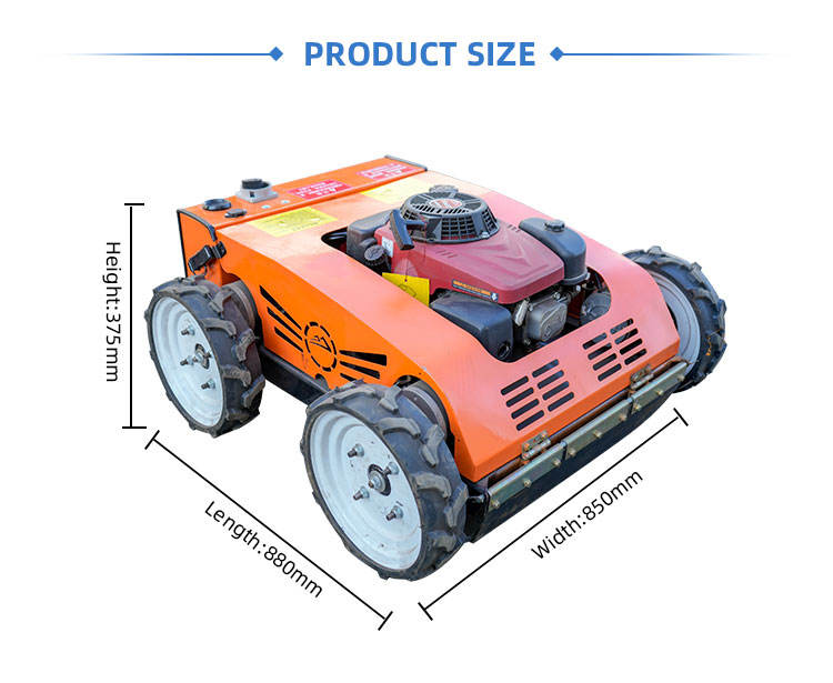 Agriculture Gasoline Remote Control Lawn Mower and Robotic Wheel Control Lawn Mower Snow Shovel Price