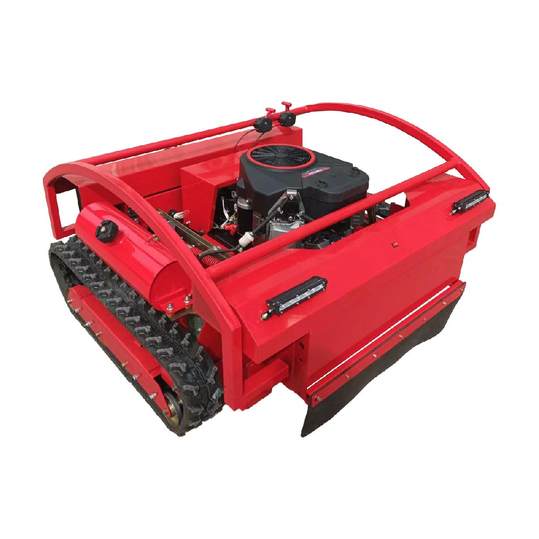 Lawn Mower Landscape Machines Small Tracked Remote Control Slope Lawn Mower for Home Garden